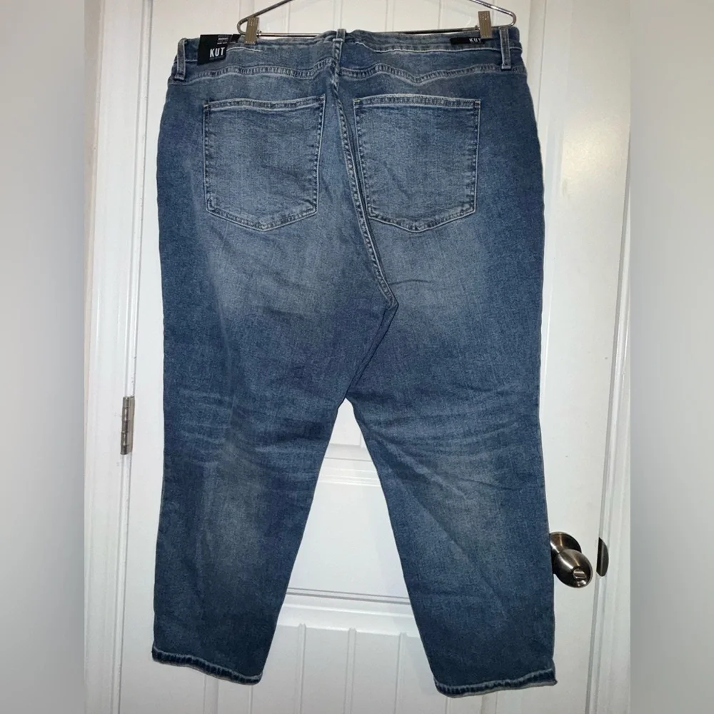 KUT from The Kloth Rachael High Rise Fab Ab Mom Jean Size 22 Women’s NWT - Picture 10 of 11